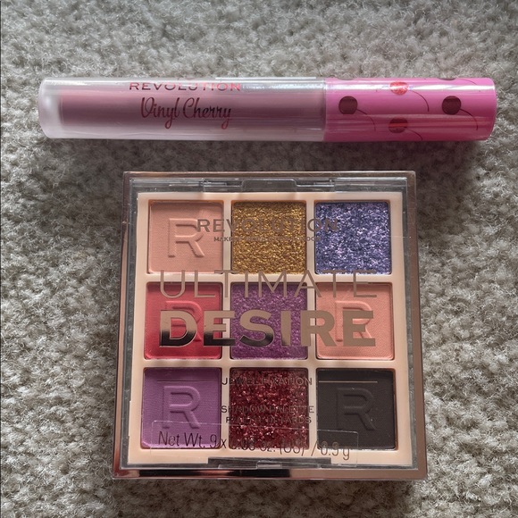 Revolution Other - Revolution Bundle! Ultimate Desire 9 color Palette &Coordinating Cherry Lipstick